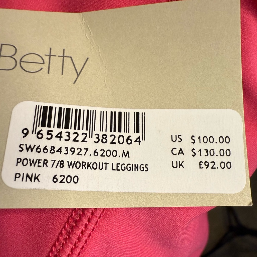 Sweaty Betty - Power 7/8 Workout Leggings Dahlia Pink - Picture 8 of 9